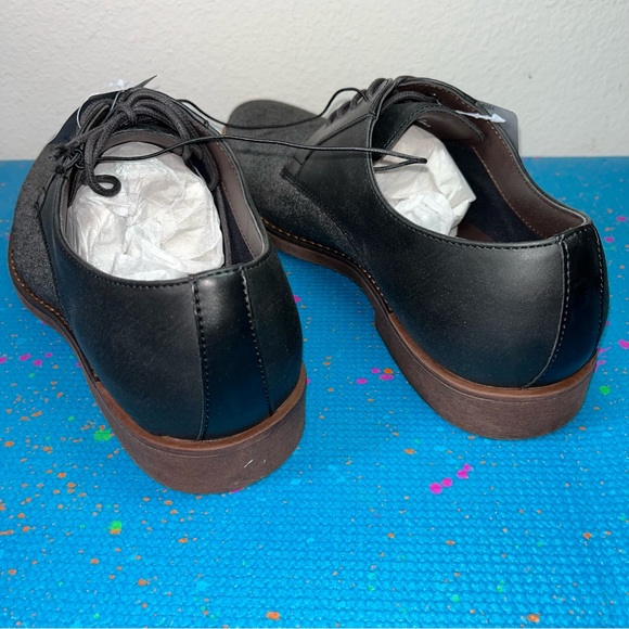 Brand new JF j.Ferrar marcus black oxford casual shoes faux leather size 11M - Picture 3 of 9